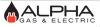 alpha gas electric logo