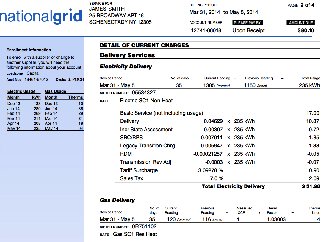 national grid gas plan types