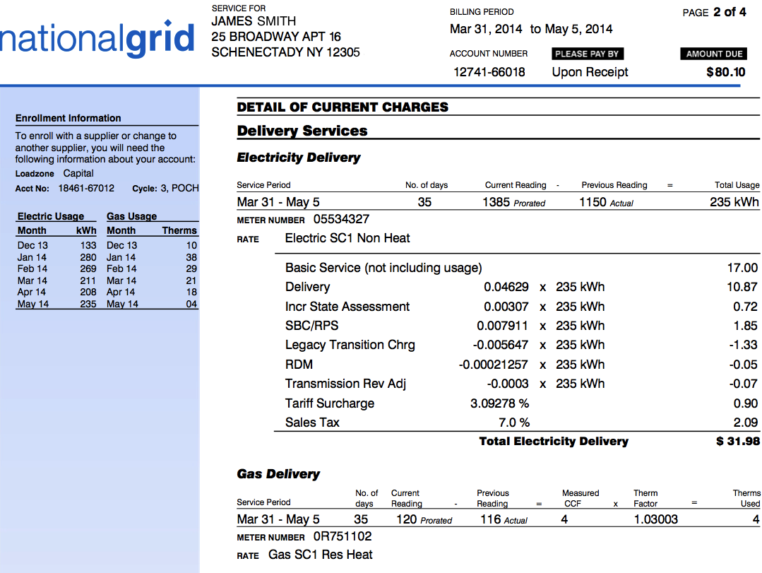 National Grid Bill Pay Nyc