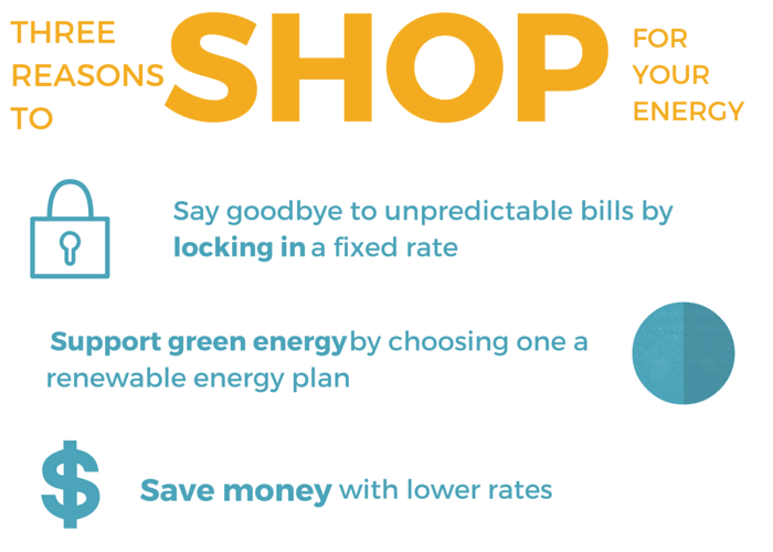 three great reasons to shop for your energy supply