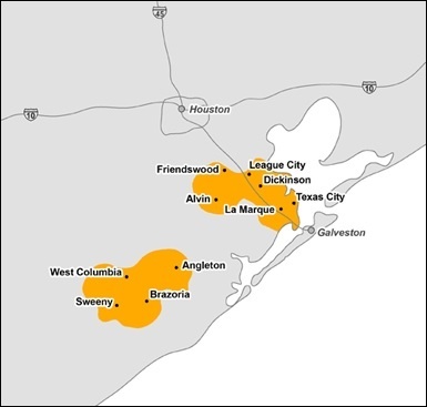 tnmp service area map gulf coast texas